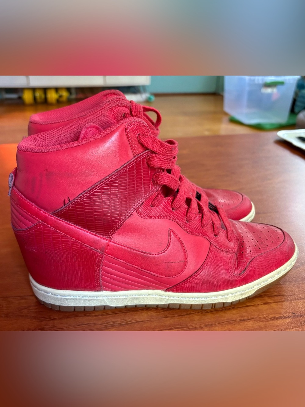 Nike Sky High Wedges womens size 10 good condition